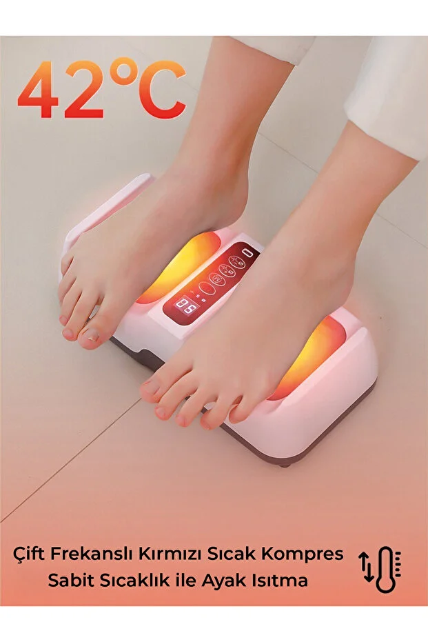 Relax EMS Teknolojili Isıtmalı Ayak Masaj Aleti – Çok Fonksiyonlu, Dijital Ekranlı